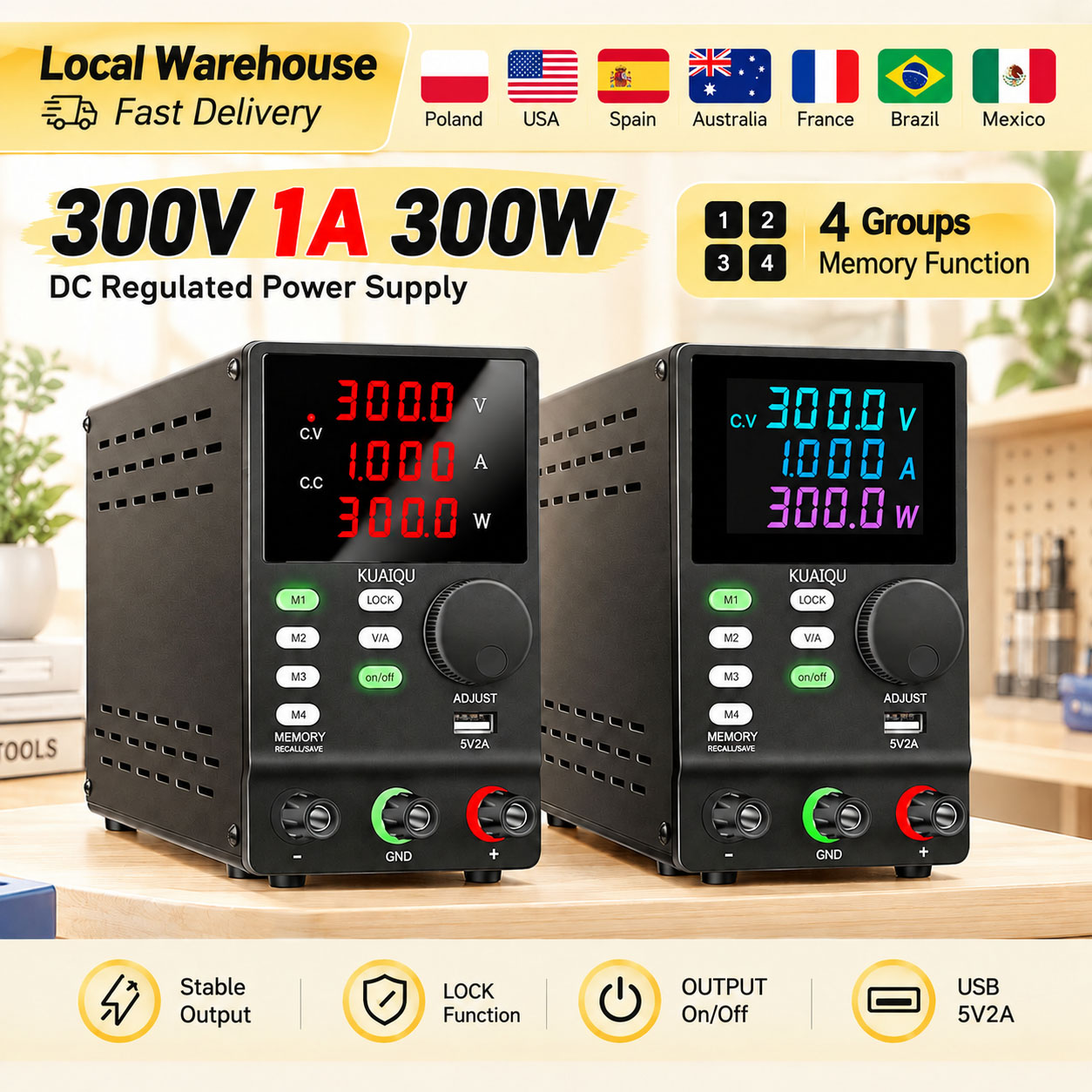 KUAIQU 300V 1A 300W DC-voeding - Switching Dc Power Supply 300V 1A recensie en prijs